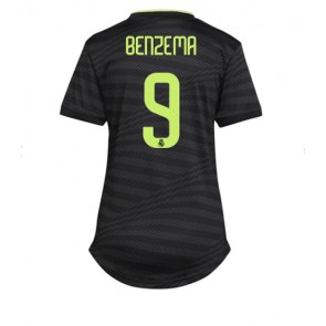 Real Madrid Karim Benzema #9 Tredje Tröja Dam 2022-23 Korta ärmar